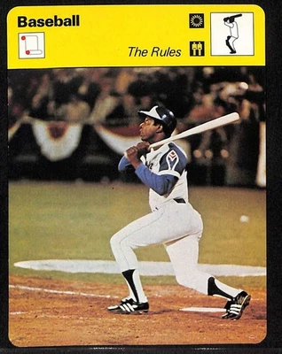 1977 Sportscaster #1109 Hank Aaron HOF Series 11 The Rules quase perfeito D94500 - Imagem 1 de 2