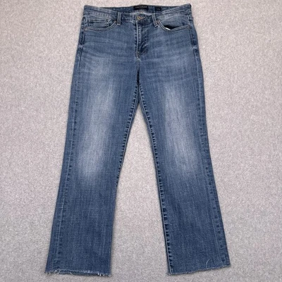Lucky Brand Sweet Straight Jeans Women's 10 (32x27) Mid-Rise Denim Raw Hem - Image 1 of 4