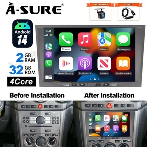 Für Opel Astra H Corsa C D Meriva Zafira A B Autoradio 2+64G Android 14 CarPlay - Bild 1 von 14