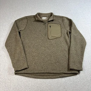 Kuiu Base Camp Sweater Mens Large Brown Fleece Quarter Zip Pullover Hunting Hike - Picture 1 of 7