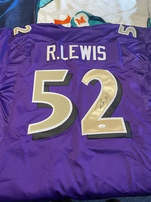 Baltimore Ravens Ray Lewis Autographed Jersey JSA Certified - Image 1 of 3