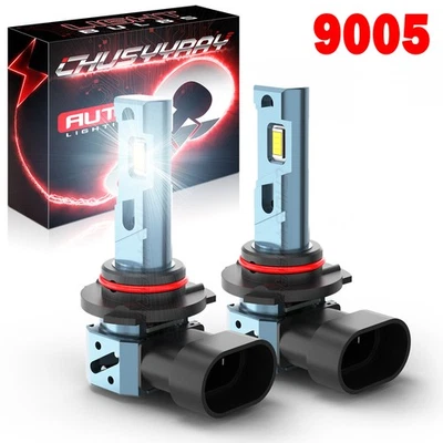 Combo de 2 bombillas de haz alto de faros LED blancos 6000K para Scion iQ 2012-2015 Foto 1 de 4