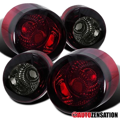 4PC Fit 2005-2010 Chevy Cobalt Coupe Smoke Tail Lights Brake Lamps Left+Right - Image 1 of 4