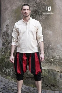 Burgschneider - Landsknecht Pants Maximilian Black/Red medieval fantasy costume - Picture 1 of 2