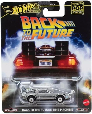 RITORNO al FUTURO Delorean Modello DieCast Auto 1/64 8cm Hot Wheels JBL65 - Immagine 1 di 2