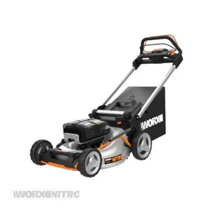 WG761 WORX Nitro 80V 21" Cordless Self-Propelled Lawn Mower w Brushless Motor OB - Picture 1 of 8