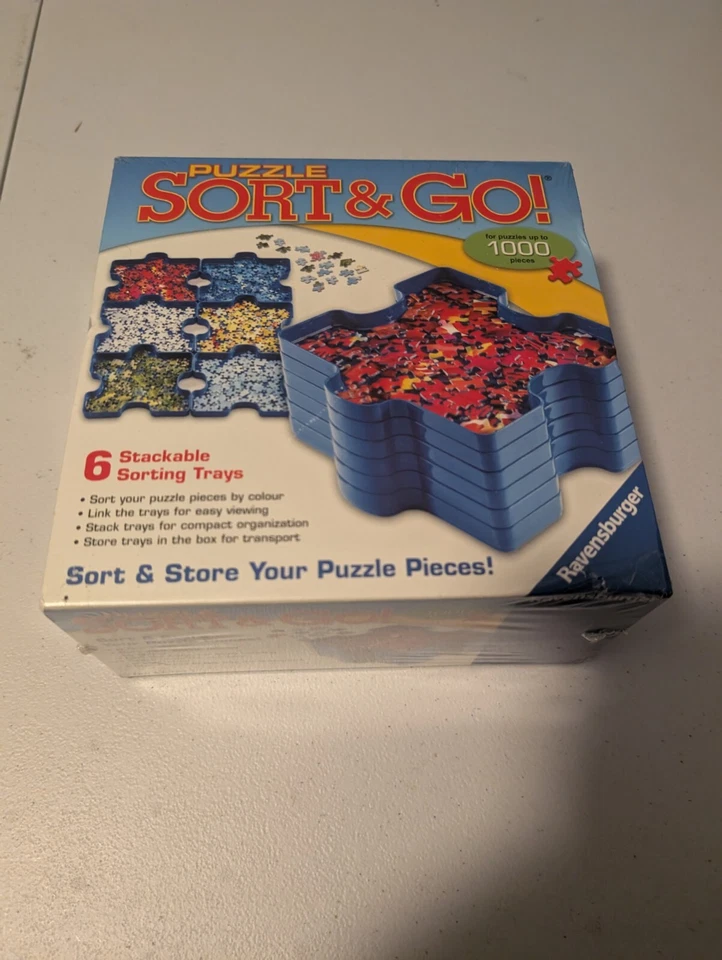 Brand New! Sort Ravensburger & Puzzle Go Stackable Jigsaw Sorting Trays - Image 1 of 1