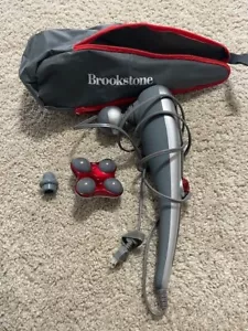 Brookstone Active Sport 3 Head Handheld Massager Wand & Accessories & Carry Case - Picture 1 of 1