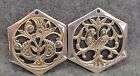 2 Vintage Reed & Barton 12 Days Of Christmas Silverplate Ornaments 3 & 8