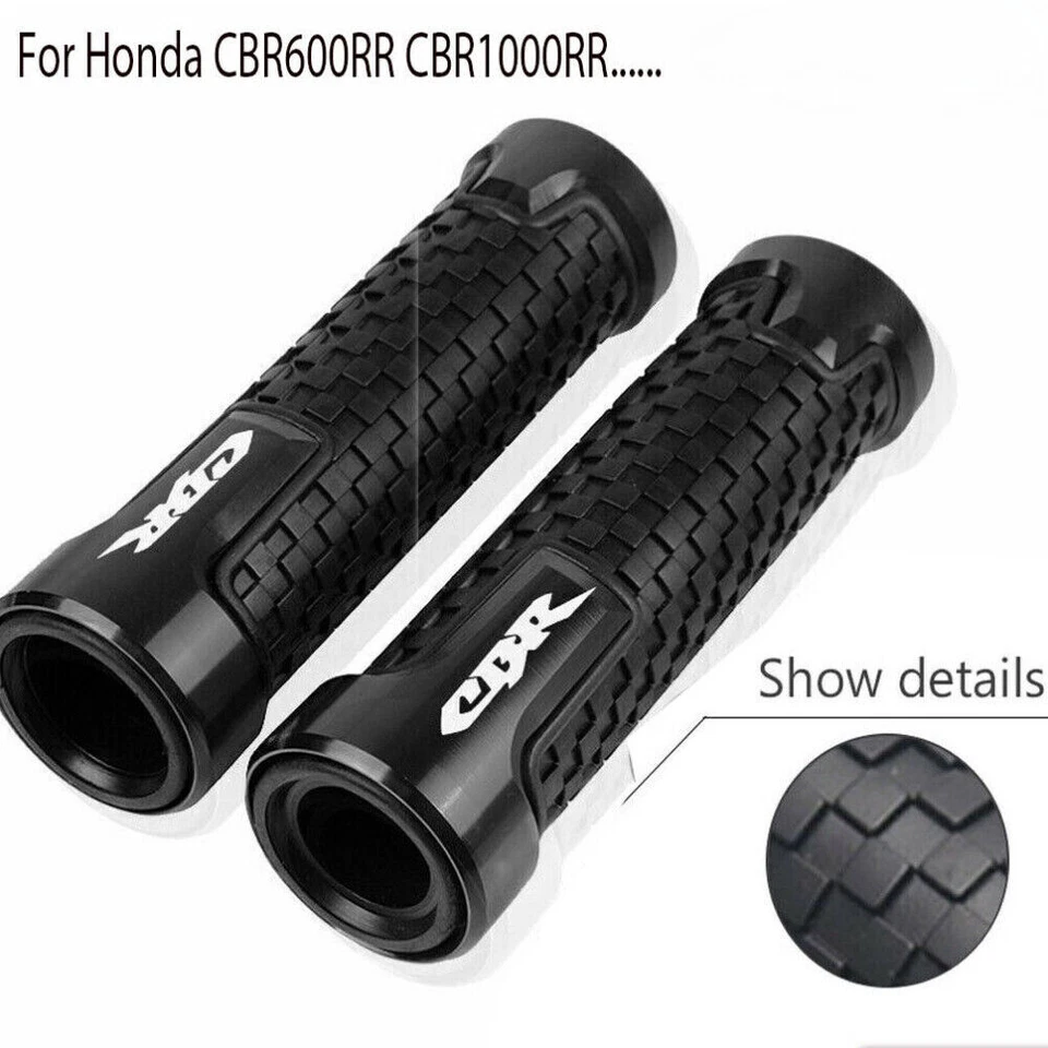 For Honda CBR 600RR 1000RR 945RR Handlebar Hand Grips Handle Bar Rubber Gel 7/8" Foto 1 de 3
