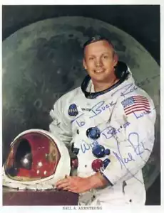 NEIL ARMSTRONG Signed Photo Apollo XI Astronaut 1st Man On The Moon - preprint - Picture 1 of 1