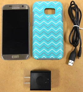 Samsung Galaxy S7 SM-G930V - Gold ( Verizon ) 4G LTE Android Smartphone - READ - Afbeelding 1 van 3