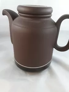 Hornsea Contrast Coffee Pot 2.5 Pints Brown Vintage British - Picture 1 of 9