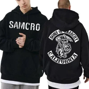 Sudaderas con capucha TV Sons of Anarchy para hombre con cremallera Samcro Jax abrigo cálido chaqueta - Imagen 1 de 13