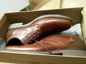 Colorado - JOBE COGNAC LEATHER Dress Shoes Size 7 EUR 41 - Boxed AS New - Picture 1 of 13