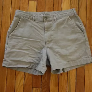 Vtg 90s Patagonia Canvas Denim 5" Stand Up Hiking Shorts Jorts Mens 33 34 Beige - Picture 1 of 12