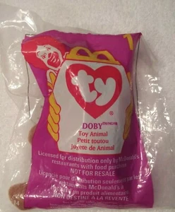 McDonalds Ty Beanie Babies Doby The Doberman Number 1 From 1998 - Picture 1 of 2