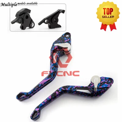 适用于 FZ1 FZ6 FZ07 FZ09 MT10 R3 R6 短迷彩制动离合器杆 3D — 第 1/4 张图片