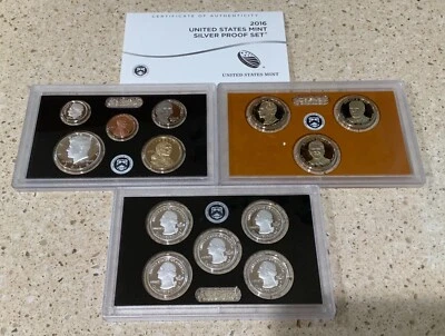 2016 United States Mint Silver Proof Set —13 Coin Set - Image 1 of 3