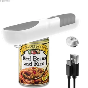 Upgrade One-Button Electric Can Opener Smooth Edge Rechargeable fits All Cans - Picture 1 of 9