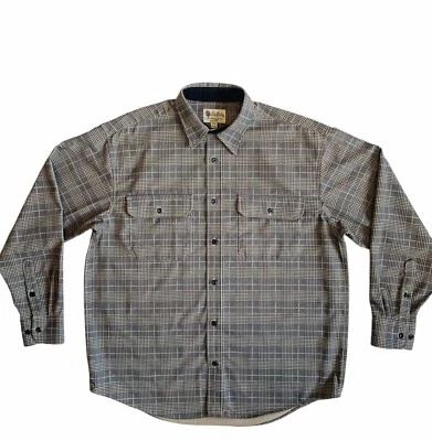 Cabelas Men’s Large Plaid Button Down Shirt - Image 1 of 4
