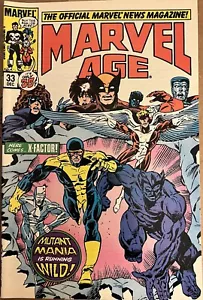 Marvel Age #33- 1st X-Factor RARE Giant-Size X-Men- Glossy Cover, White Pages - Picture 1 of 2