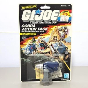 1987 Hasbro GI Joe EARTH BORER Cobra Action Pack auf Karte ARAH - Bild 1 von 11