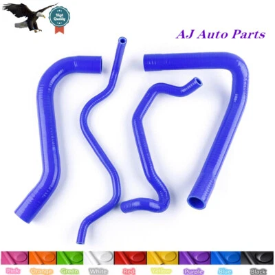 For BMW S1000R S1000XR S 1000 RR HP4 2009-2019 Silicone Radiator New Hose - BLUE - Image 1 of 4