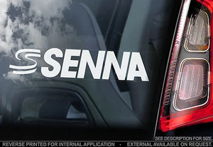 Ayrton Senna 'S's - Car Window Sticker -F1 Formula 1 Mclaren 'DOUBLE ESSES' TYP3 - Picture 1 of 1