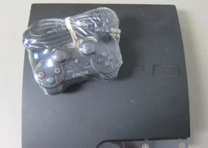 PS3 Slim Console CECH-2001B W/Controller, Cords ***READ BELOW** FREE SHIPPING - Picture 1 of 4