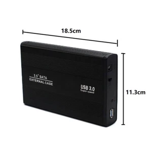 3.5-inch USB 3.0 SATA HDD Enclosure For Windows 2000/xp/vista/7/8/10 Mac9.1/10.2 - Picture 1 of 5
