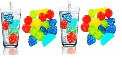 30 Piece BPA Free Reusable Fruit Ice Cubes for Drinks, Cocktails, Juices, & Soda - Image 1 of 4