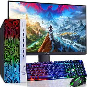 HP RGB G3 Gaming Desktop PC i5-6th 16GB 1TB SSD 2TB HDD 22" LED NVIDIA GTX Win11 - Picture 1 of 10