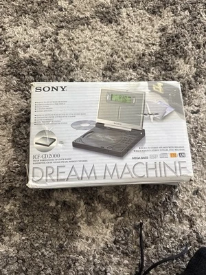 SONY DREAM MACHINE ICF-CD2000 Portable AM/FM Radio Alarm Clock CD Player TESTED - Image 1 of 3