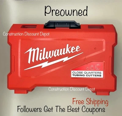 EUC Preowned Milwaukee Close Quarters Tubing Cutter Set - CASE ONLY - Image 1 of 2