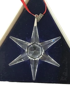 De Colección Cristal Swarovski 1993 Estrella de Navidad Colgante Adorno Decoración Caja Original - Imagen 1 de 9