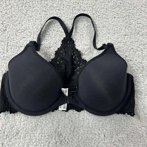 B. Temptd Bra 34B T-Shirt Bra 953219 Inspired Eyelet Front Close T-Shirt Bra - Picture 1 of 8