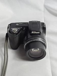 Cámara digital Nikon COOLPIX L110 negra con zoom óptico gran angular de 15x  - Imagen 1 de 5