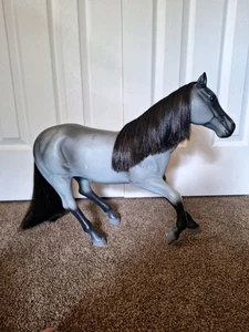 Battat 18" Blue Roan Quarter Horse Western Zügel grau schwarz Araber - Bild 1 von 10