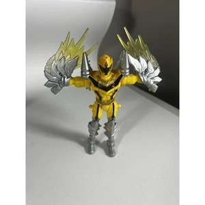 Power Rangers Mystic Force Thunder Dragon 2005 Bandai 7" Yellow Figure - Picture 1 of 7