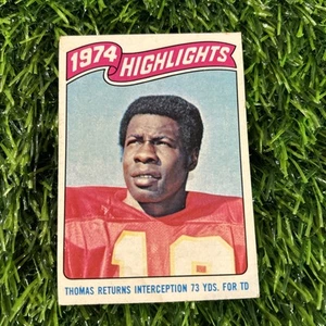 1975 Topps Fußball Emmitt Thomas Karte # 460 Chiefs F32 - Bild 1 von 2
