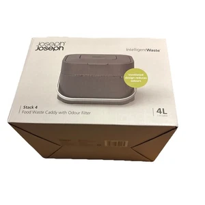 Joseph Joseph Stack Food Waste Caddy Waste Compost Bin Odor Filter 1 Gallon 4L - Picture 1 of 3