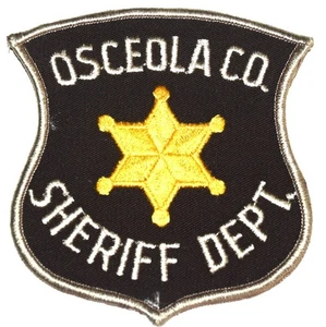 OSCEOLA COUNTY - SHERIFF DEPT - MICHIGAN MI Sheriff Policía Parche ESTRELLA DORADA  - Imagen 1 de 1