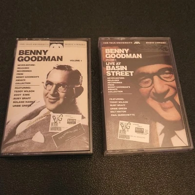 Benny Goodman Volumes 1 & 2 Live At Basin Street Cassette Tape Set Foto 1 de 3