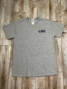 Vintage graues LSU T-Shirt "I Bleed Purple And Gold" Gr. M - Bild 1 von 4
