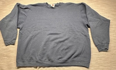 Sudadera Wilson Vintage Años 90 Para Hombre XXXL Azul Cuello Redondo Pull Over Blank Foto 1 de 4