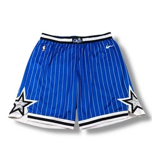 Nike 2018-2019 Orlando Magic 30th Anniversary Throwback Game Issued Shorts 48 +2 - Picture 1 of 10