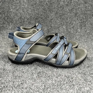 Teva Tirra Wandersandalen Damen Größe 7 blau grau sportlich Outdoor Wasserschuhe - Bild 1 von 11