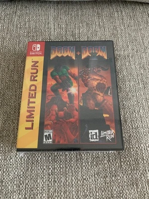DOOM + DOOM II 2 Switch 10th Anniversary Nintendo  Variant Collector's Shell New - Image 1 of 4
