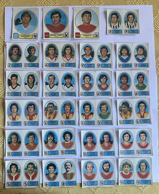 LOTTO FIGURINE 1977-78 CALCIATORI PANINI CON VELINA ORIGINALE - Immagine 1 di 2